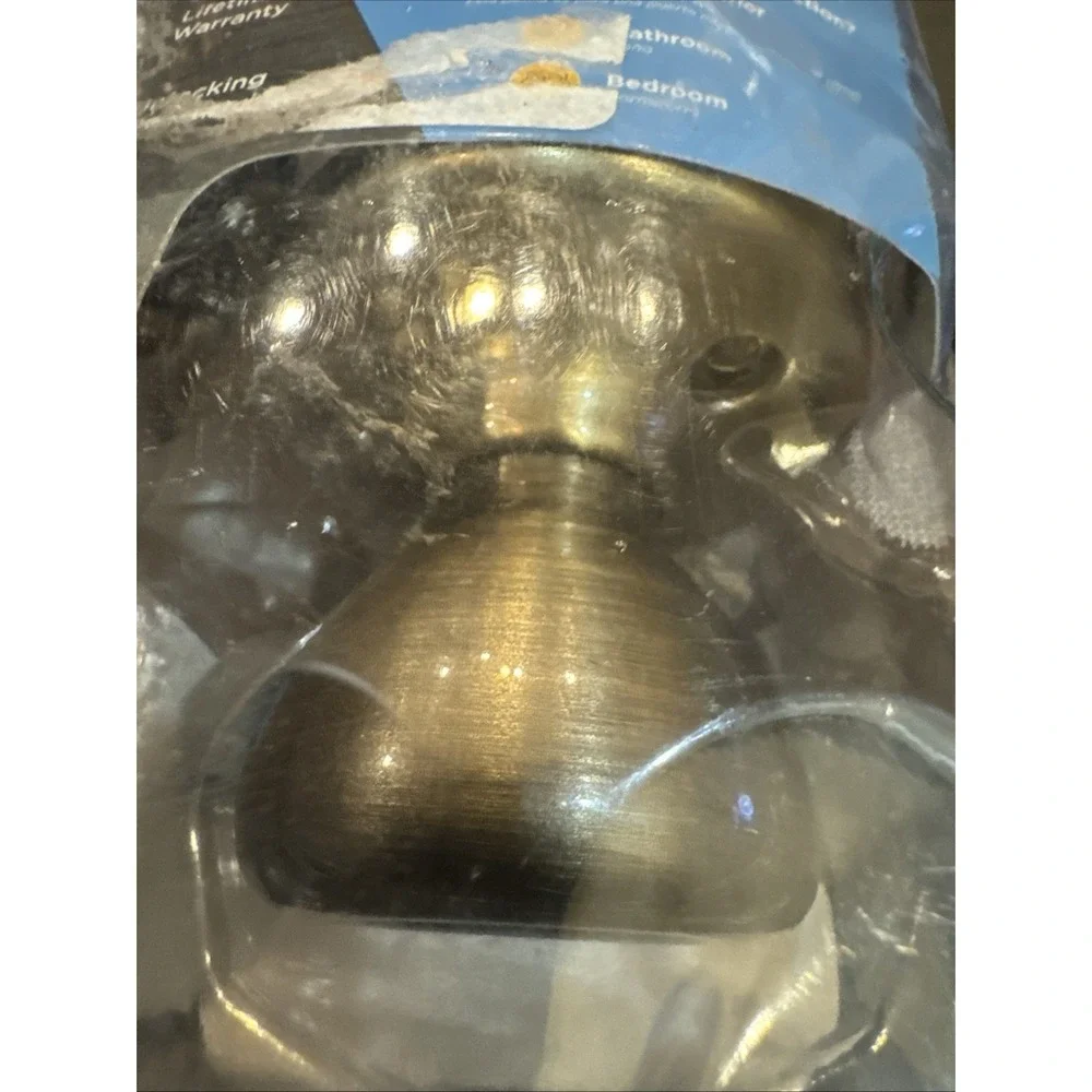 Kwikset Bed And Bath Tylo Antique Brass ‎ 300t 5 Cp V1 Door Knob